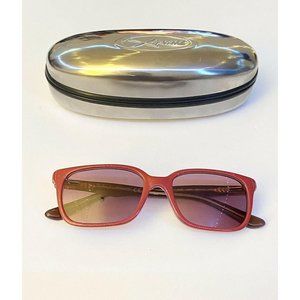 Ray Ban RB1532 Hot Pink Rectangular Sunglasses Wit